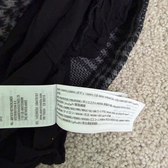 Abercrombie & fitch Gray Plaid faux wrap Women's Skirt - Picture 6 of 6